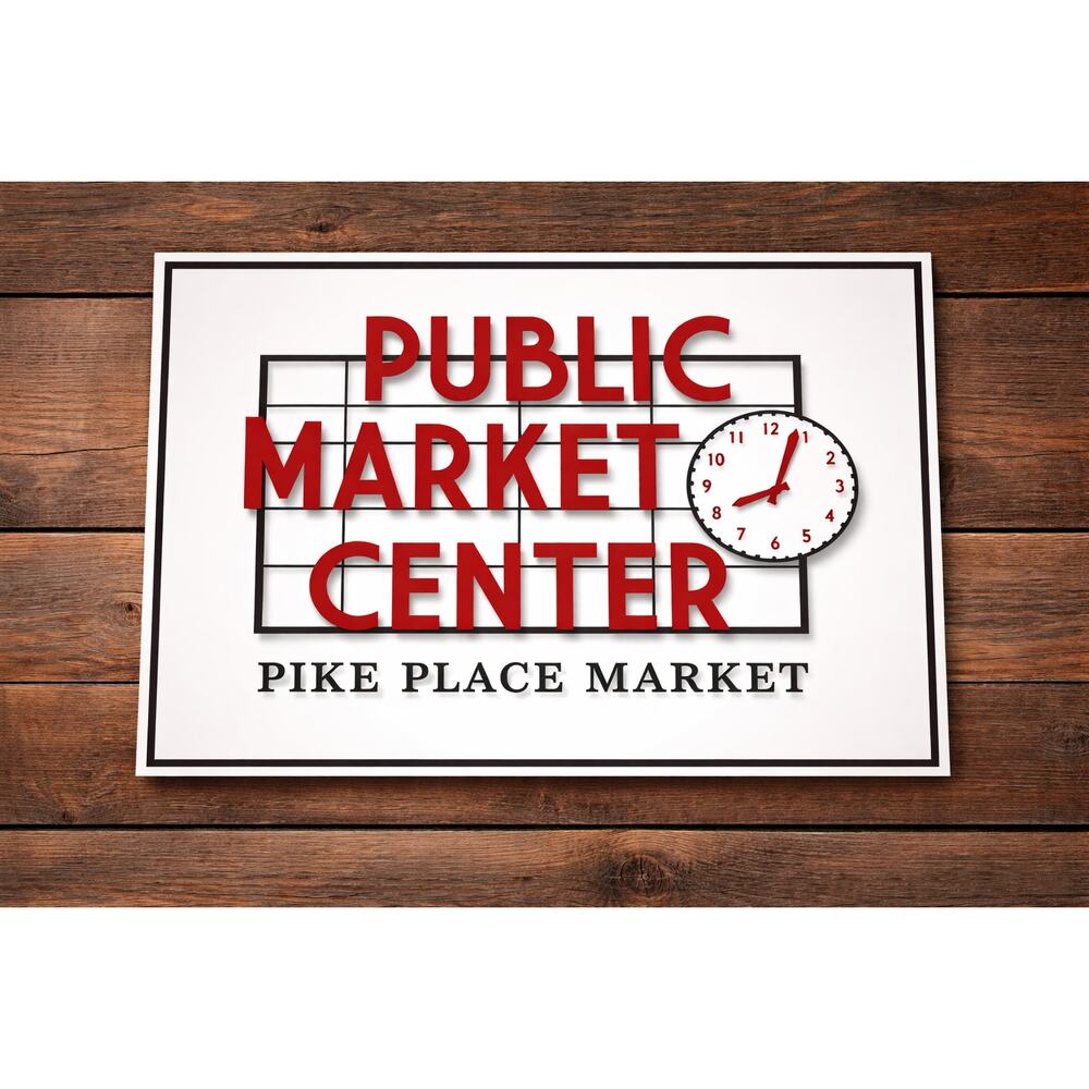 Pike Place Public Market Center Sign Seattle Washington